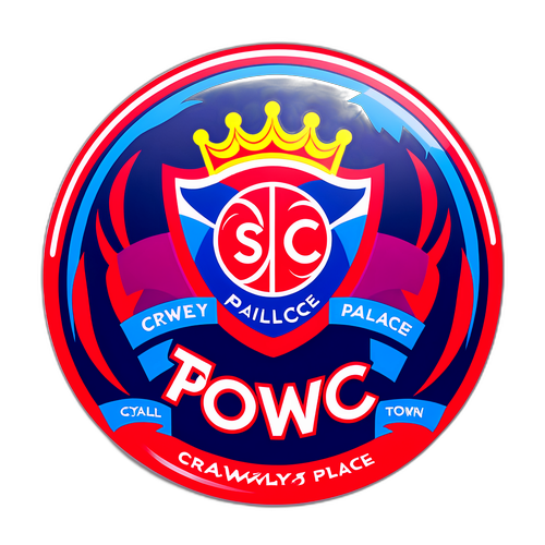 Crawley Town és Crystal Palace csapatok logói színes buborékban
