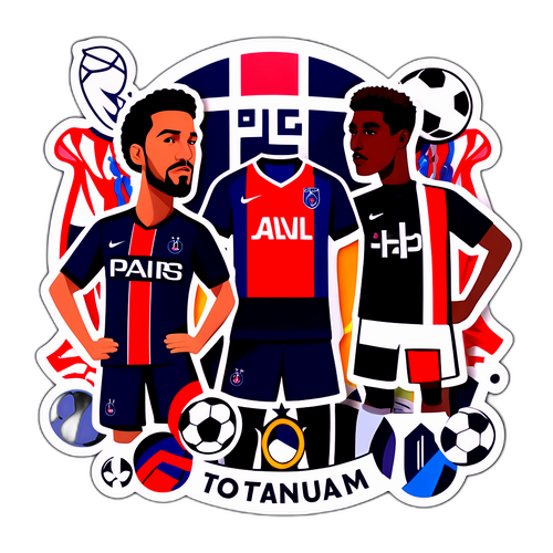 Vibrant Sticker ng PSG at Tottenham