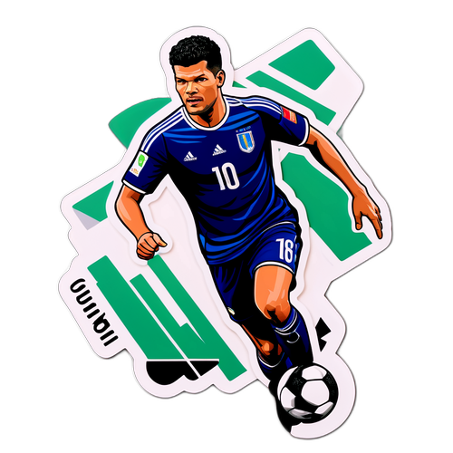 Schöner Porträt von Simone Ballack als Fußballspieler