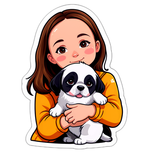 Kosovare Asllani med söt hund