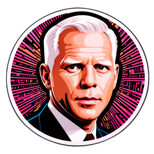 Sticker design représentant Ryan Murphy