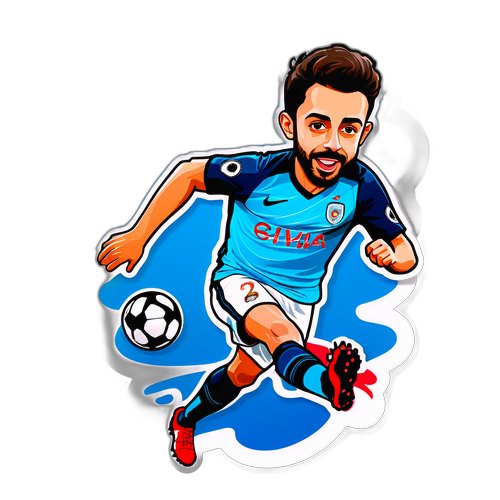 Bernardo Silva Karikatür Sticker