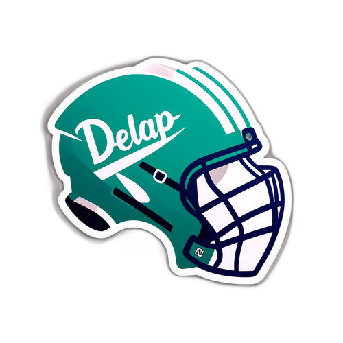 Subtelna naklejka z imieniem Delap
