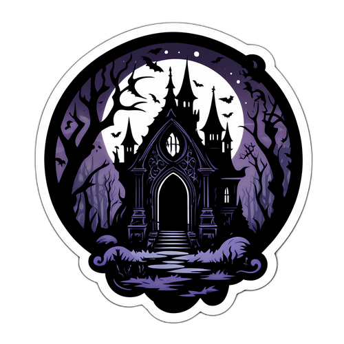 Gothisk klistremerke: 'The Abandons'