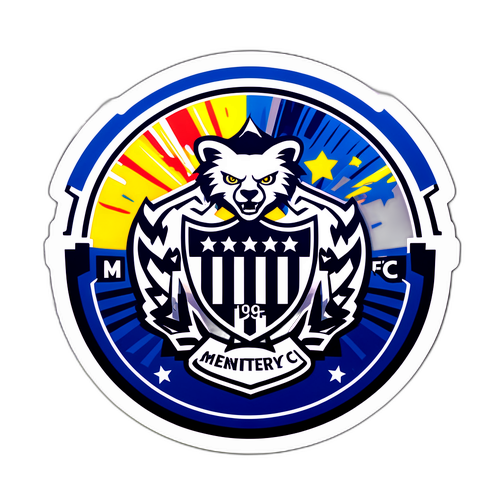 Sticker de Monterrey FC en estadio lleno