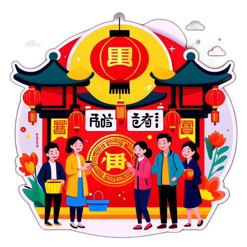 繁忙的春季市场