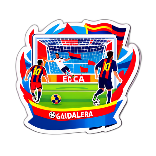 Enerhikong Sticker para sa Labanan ng Guadalajara at Barcelona