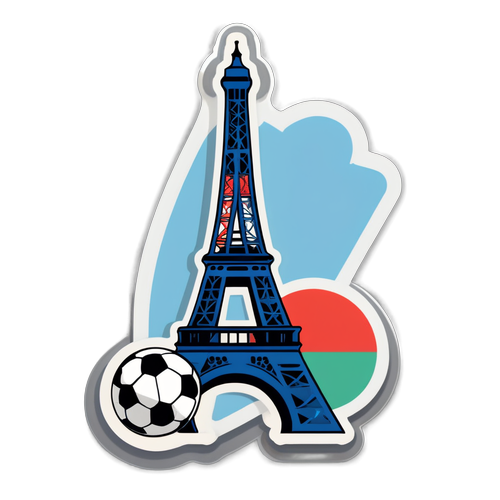 Sticker ya PSG na Eiffel Tower