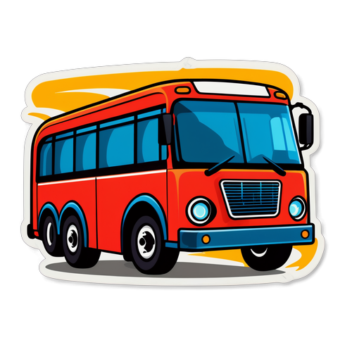 Bus thể thao với logo giải bóng đá