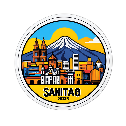 Sticker que representa Santiago del Azar