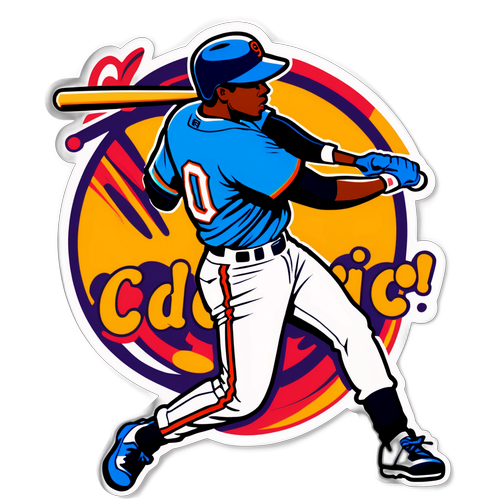 An Artistic Depiction of Cedric Mullins in Action