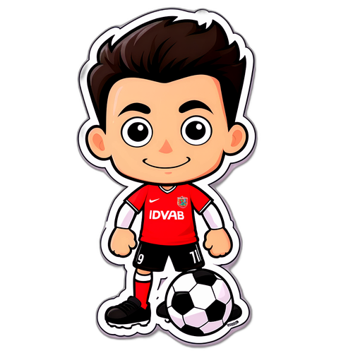 Sticker David Jiménez với bóng đá