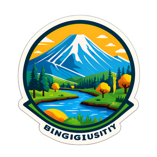 Bingöl Üniversitesi Doğal Manzaralar Sticker Tasarımı