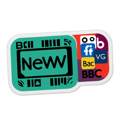 Sticker cu cele mai recente știri de la BBC