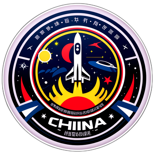 中国工程与航天成就贴纸