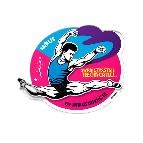 Autocolant artistic cu Marius Urzică