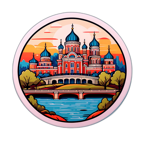 Воронеж у вигляді стилізованого міського пейзажу