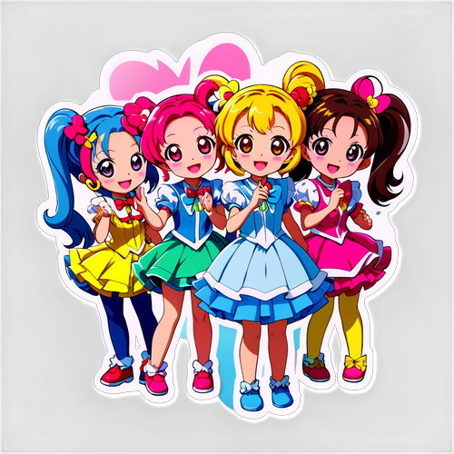 プリキュア友達の歌のシーン