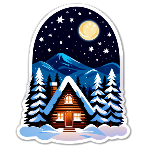 Experience Winter Bliss: The Cozy Cabin Under a Starry Sky That Warms Your Heart!