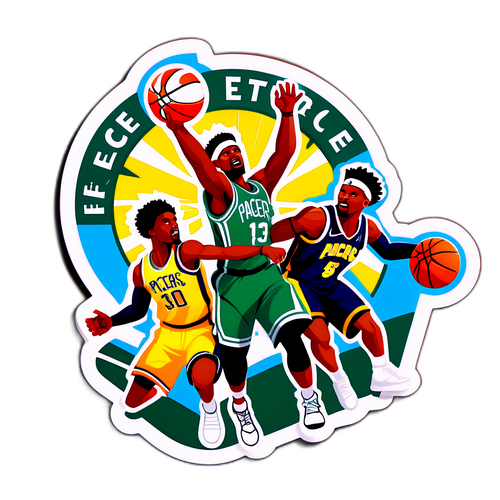 Masigasig na Labanan ng Basketbol sa pagitan ng Pacers at Celtics