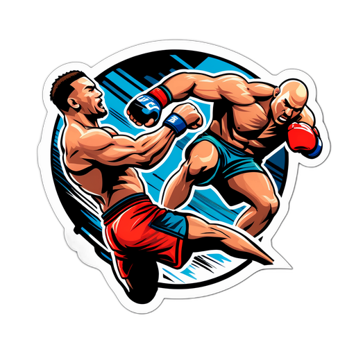 Sportssticker med UFC-fighters