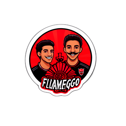 Vrolijke Flamengo Fans Sticker