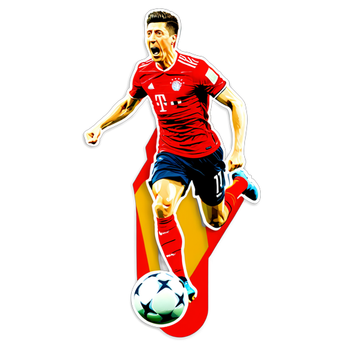 Robert Lewandowski Doelpunt Sticker