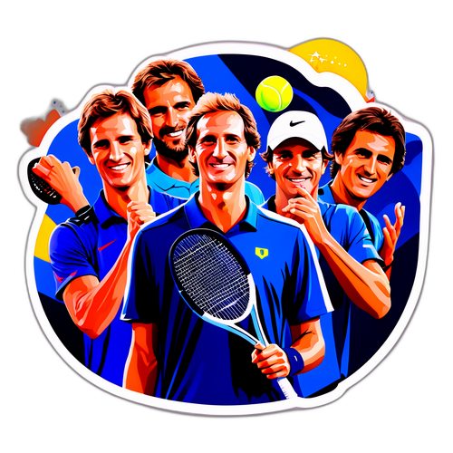 Interaktywny naklejka związana z Laver Cup