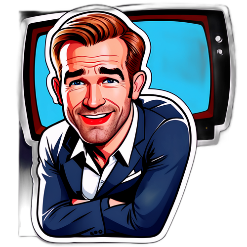 Caricatură a lui James Van Der Beek