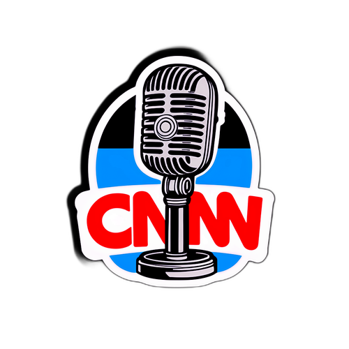 Sticker ya Nostalgic ya CNN