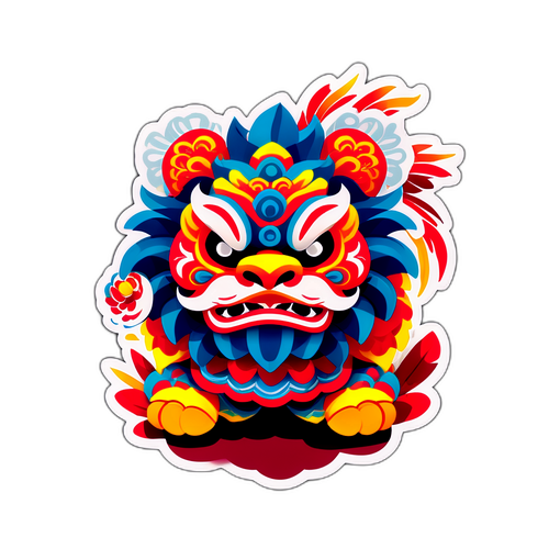 春节彩色元素贴纸