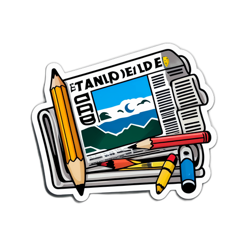 Sticker con el logo de El Eco de Tandil