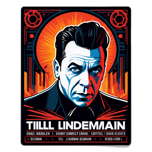 TILL LINDEMANN FIKCIONÁLIS KONCERTPOSZTER