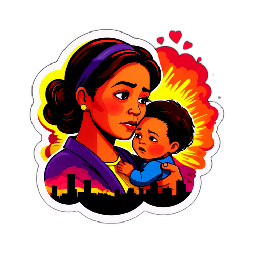 Návrh samolepky pro film Mama