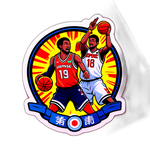 日本篮球赛事贴纸