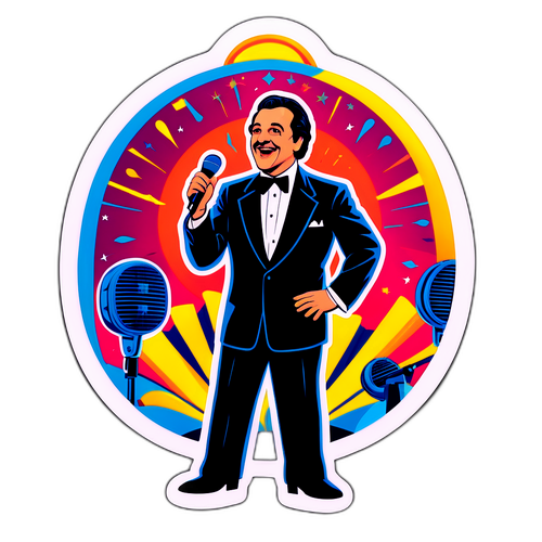 Adesivo Retro di Albano in Concerto