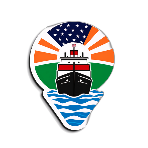 भारत-यूएस व्यापार संबंध प्रतीक