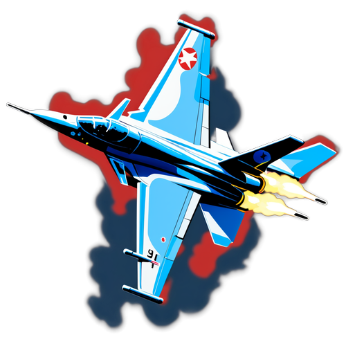 Яскраве зображення літака J-10C в дії
