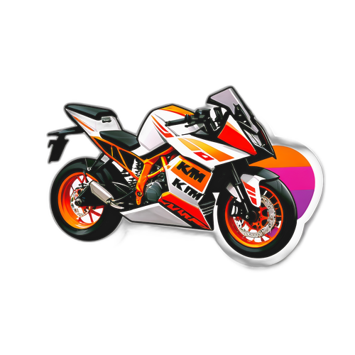 Dynamisches KTM-Logo in sportlichem Stil
