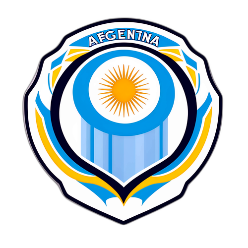 Autocolant cu logo-ul stylizat al Argentinei FC
