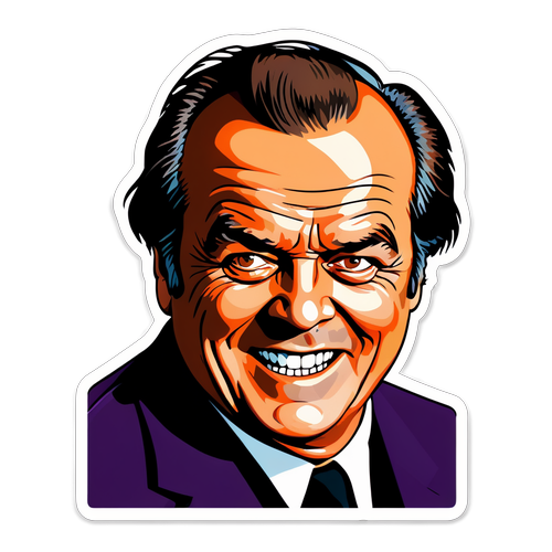 Marcante Sticker de Jack Nicholson