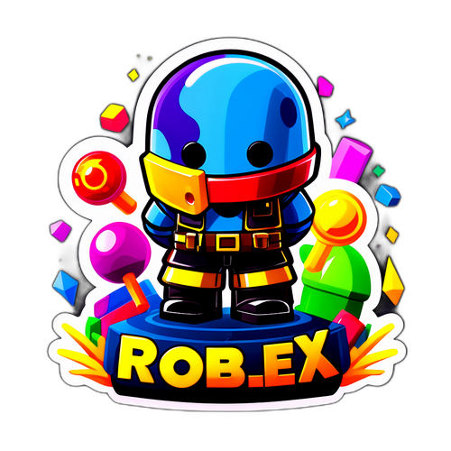 Imaginatibong Sticker ng Roblox na Bumabawas ng Torre