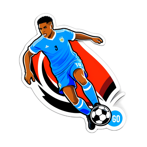 Sticker Bold Pemain Muda Sepak Bola