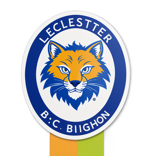 Reka Bentuk Lencana Pertandingan Leicester vs Brighton