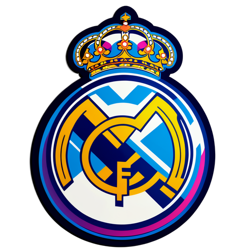 Orgulho e Tradição: Adesivo do Escudo do Real Madrid