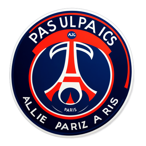 PSG Sticker: Allez Paris!