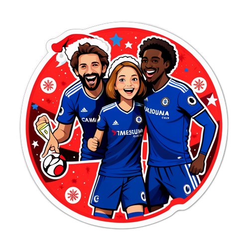 축제 분위기 속 카디프와 첼시 팬들