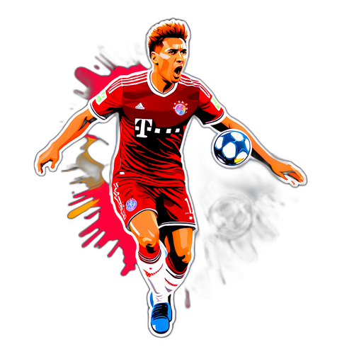 Stiker Pemain Bayern Munich dalam Aksi