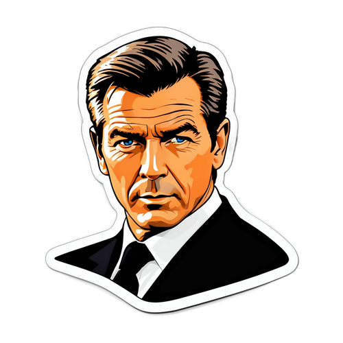 Silhuet af James Bond i London