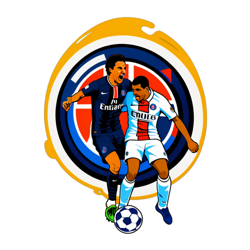 Tem Dán Bóng Đá PSG và Inter Cạnh Tranh